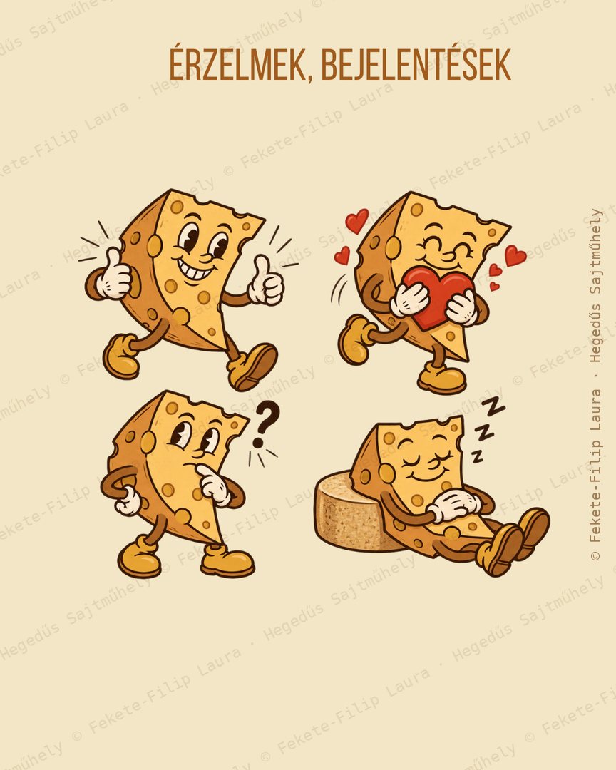 Mascot pose set: Emotions & announcements